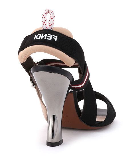 fendi colibri strappy canvas sandals|Fendi Shoes for Women .